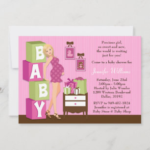 Baby Shower Invitation for Girl