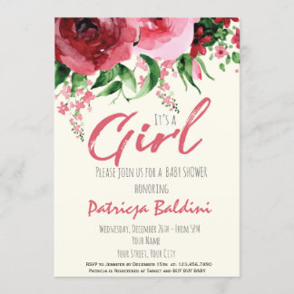 Baby Shower Invitation Girl