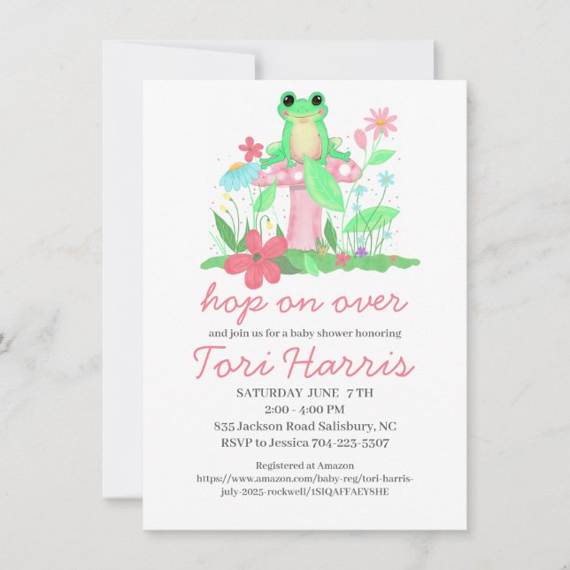 Baby Shower Invitation Girl (Front)