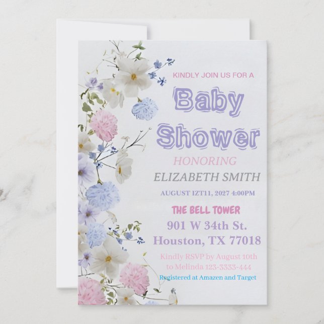 Baby shower Invitation | Invitation Invitation (Front)