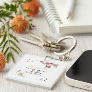 Baby Shower Invitation Key Ring