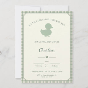 Baby Shower Invitation Little Duckling On The Way