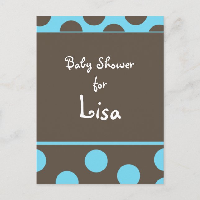 Baby shower Invitation Postcard (Front)