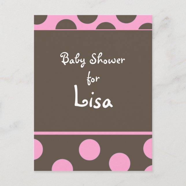 Baby shower Invitation Postcard (Front)