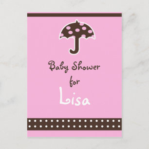 Baby shower Invitation Postcard