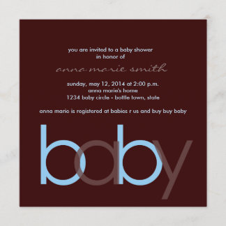 Baby Shower Invitation Square
