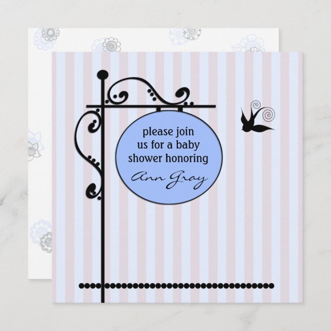 Baby Shower Invitation Template (Front/Back)