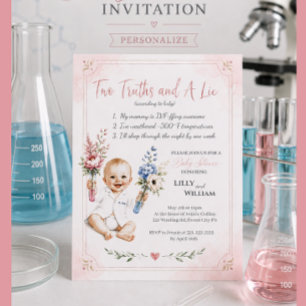 Baby Shower Invitation that Highlights IVF Journey