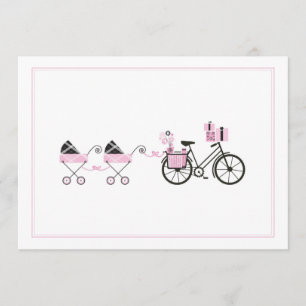 Baby Shower Invitation - Twins