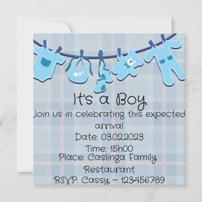 Baby Shower Invitations (Front)