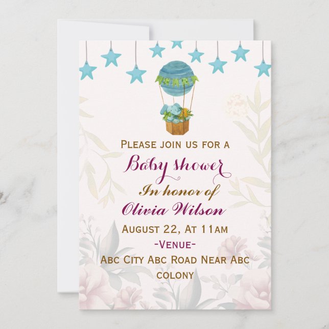 Baby Shower Invitations  (Front)