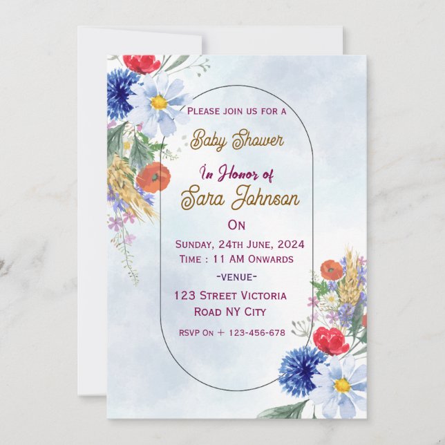 Baby Shower Invitations  (Front)