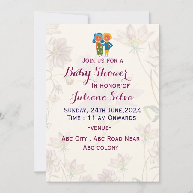 Baby Shower Invitations  (Front)
