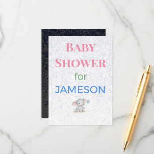 Baby Shower Invitations Enclosure Cards Signs   De