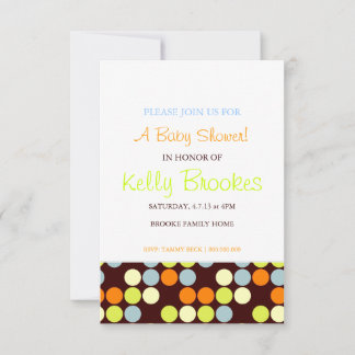 Baby Shower Invite | Dots |wor