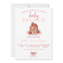 Baby Shower Invite - Pink Bow Brunch!