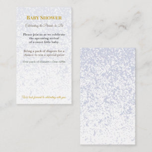 Baby Shower Invite   Woodland Diaper Raffle Card