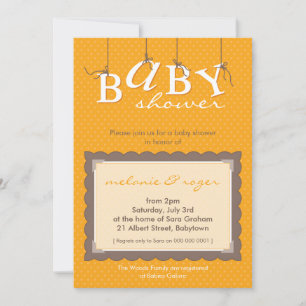 BABY SHOWER INVITES :: baby letters 1P