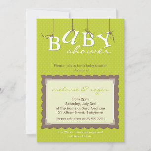 BABY SHOWER INVITES :: baby letters 2P