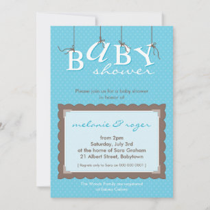 BABY SHOWER INVITES :: baby letters 8P