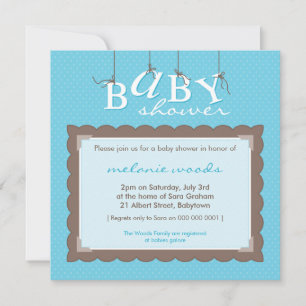 BABY SHOWER INVITES :: baby letters 8SQ