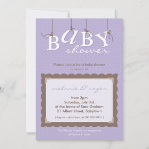BABY SHOWER INVITES :: baby letters 9P