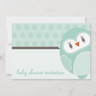 BABY SHOWER INVITES :: dancing owl 3L