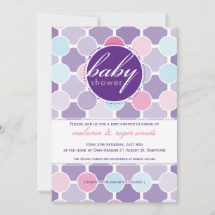 BABY SHOWER INVITES :: fizzy spots 6P