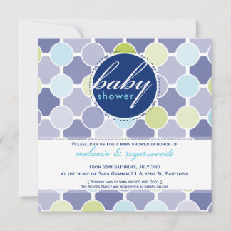 BABY SHOWER INVITES :: fizzy spots 6SQ