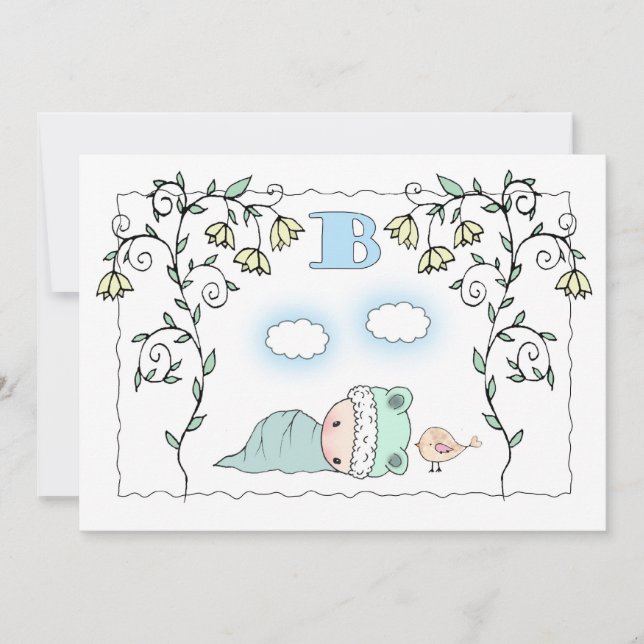 Baby Shower Invites for Boy (Front)