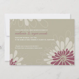 BABY SHOWER INVITES :: modern bloom 5L
