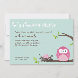 BABY SHOWER INVITES :: owl + nest 3L