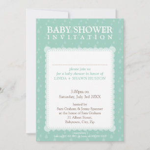 BABY SHOWER INVITES :: rain drops 5P