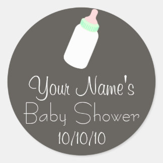 Baby Shower Label (Baby Bottle)