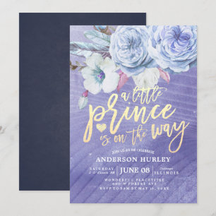 Baby Shower little prince is on the way Invitation