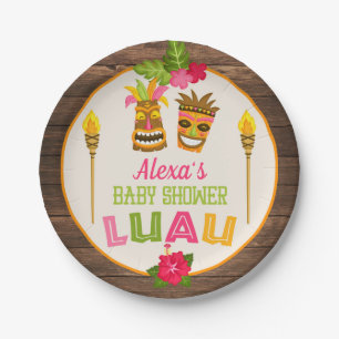 Baby Shower Luau - Paper Plate