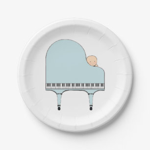 Baby Shower Music Theme Paper Plate