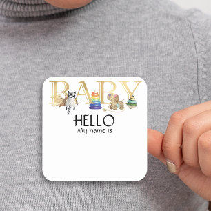  Baby Shower Name Tag 