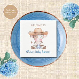 Baby Shower Napkins Cowboy Theme Baby Shower 