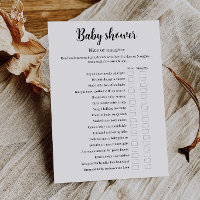 Baby Shower Nice or Naughty Game, Funny Game,