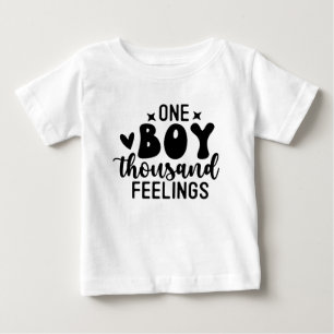 Baby Shower - One Boy a Thousand Feelings T-Shirt