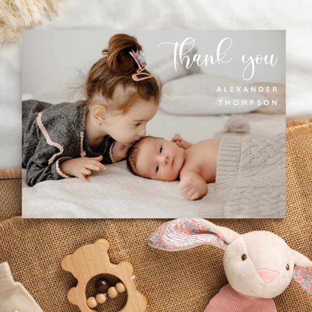 Baby Shower One Full Photo Thank You Photo  (Creator Uploaded)