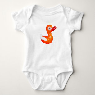 Baby Shower Orange duckling Bodysuit
