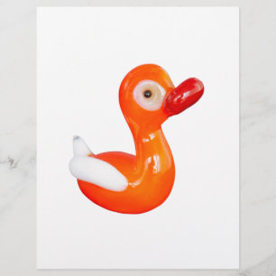 Baby Shower Orange duckling Flyer