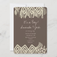Baby Shower Painterly Macrame Boho