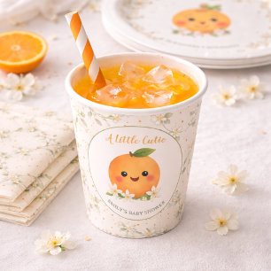 Baby Shower Paper Cups A Little Cutie