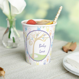 Baby Shower Paper Cups "Paci Bunny" 8 oz.