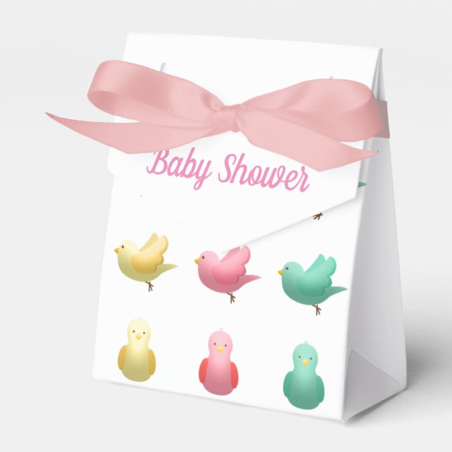 Baby Shower Paper Favour Box, Tent Box (Front Side)