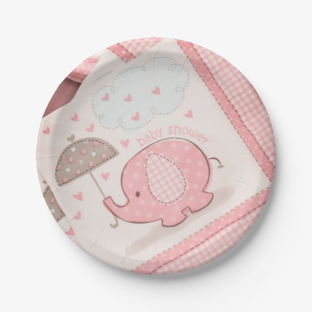 Baby shower paper plates (Front)