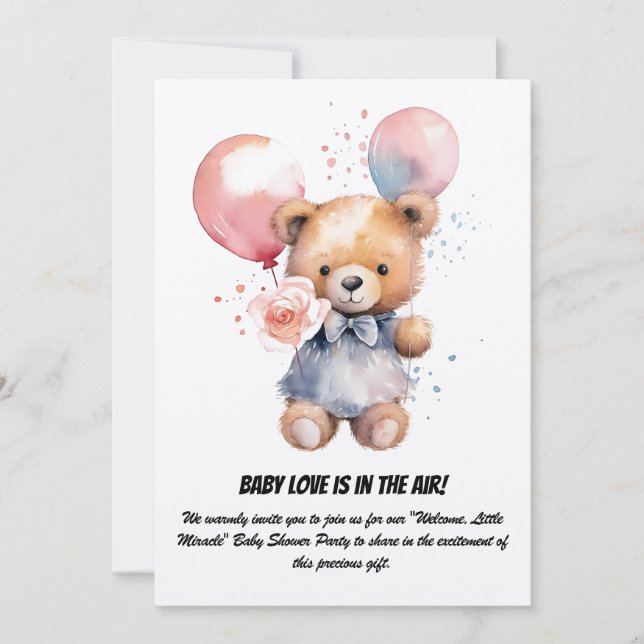 Baby Shower Party Invitation (Front)